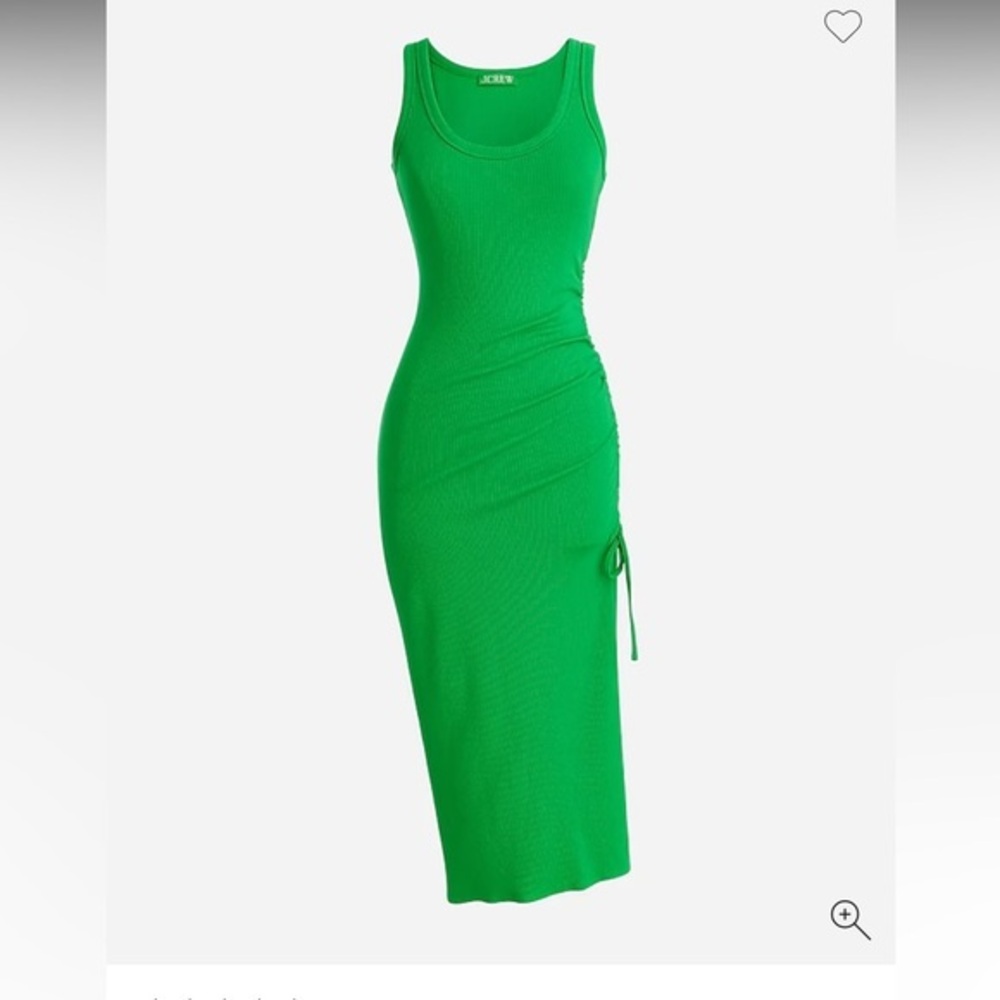 J. Crew Green Midi Dress